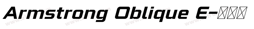 Armstrong Oblique E字体转换